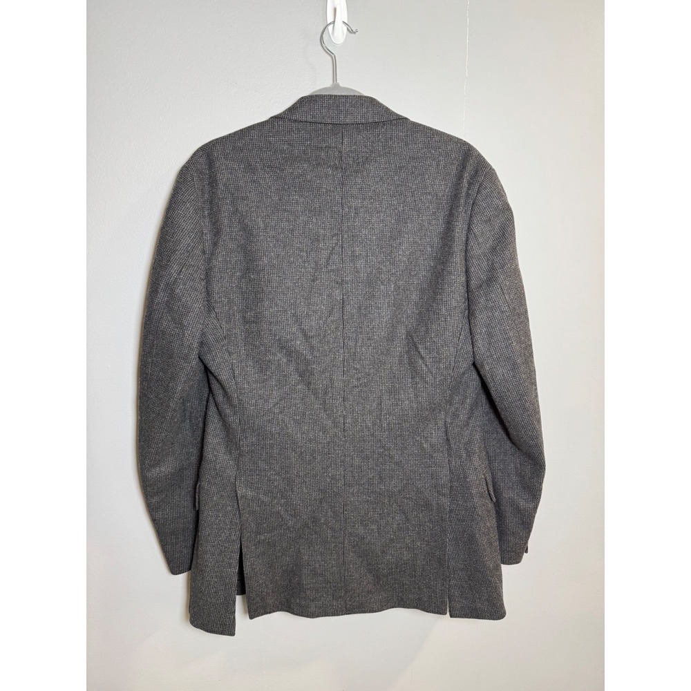 Brooks Brothers 1818 Regent Blazer 42R Grey Wool Cashmere Micro Check Sport Coat - Picture 5 of 8
